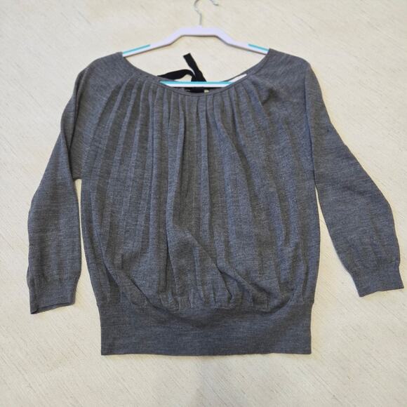LOFT by Ann Taylor Woman's Grey Woman's Long Sleeve Top size M - Picture 5 of 7